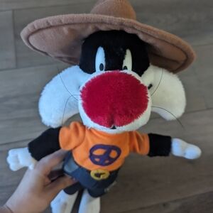 1998 Hippie Sylvester Toy Plush Looney Tunes